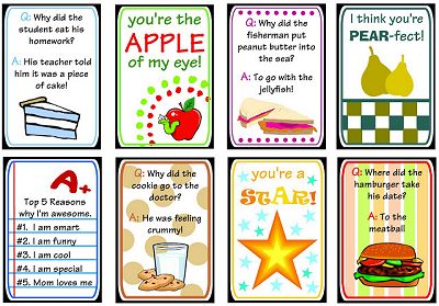 Lunch Box Printables from Darling Doodles Designs