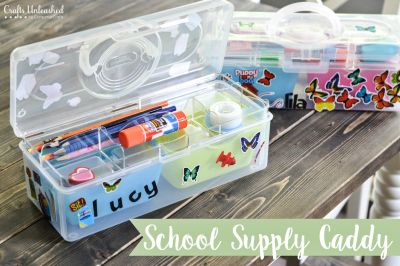 How to Make a School Supply Organizer Caddy