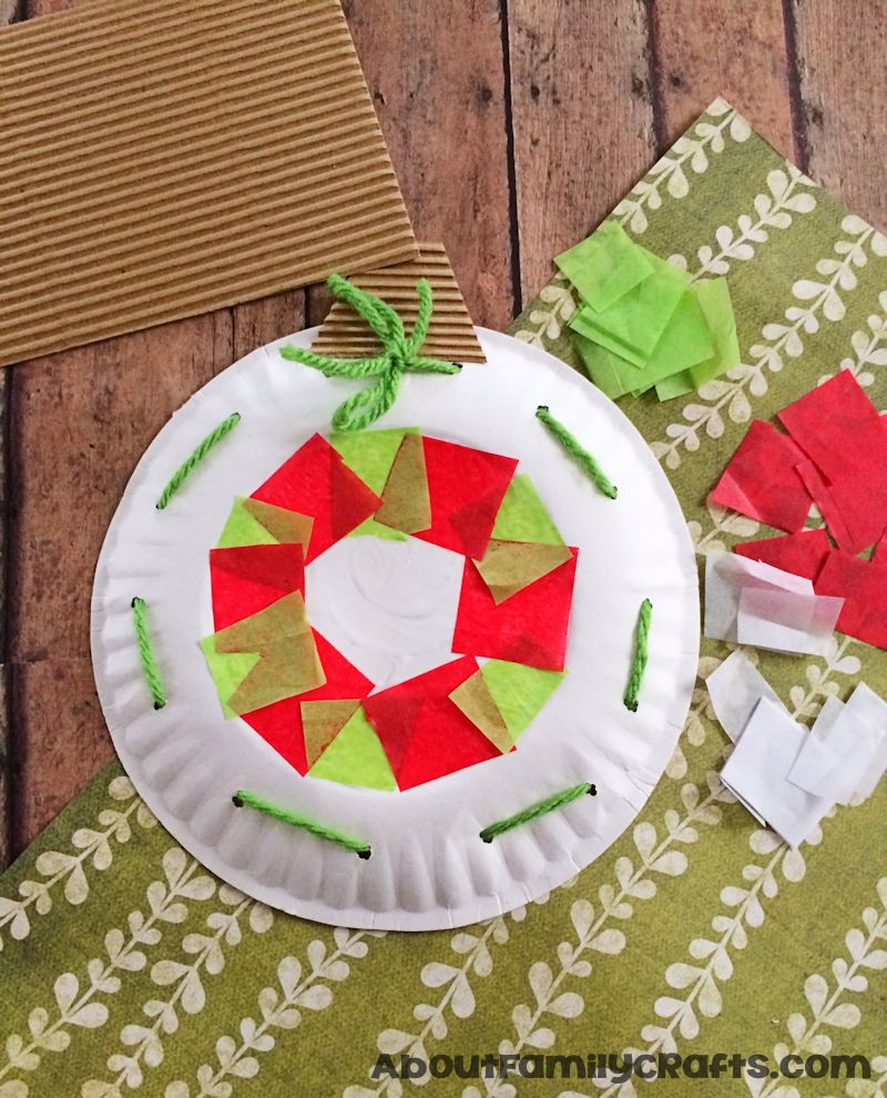 Paper Plate Christmas Ornament Decoration – About Family Crafts