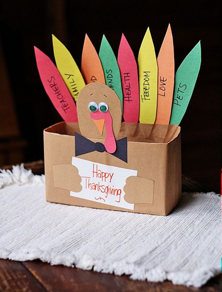 Cereal Box Thankful Turkey