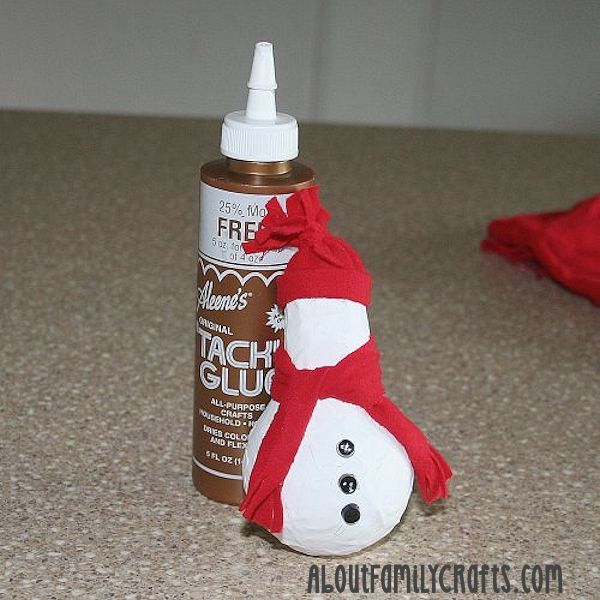 Aleene's Original Glues - DIY Mini Snowman Light Ornaments