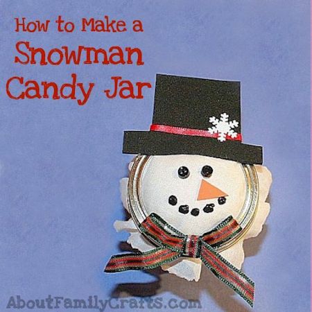 snowman candy jar