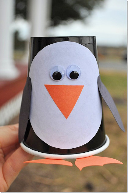 Paper Cup Penguin Craft