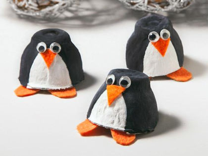 Egg Carton Penguin Craft