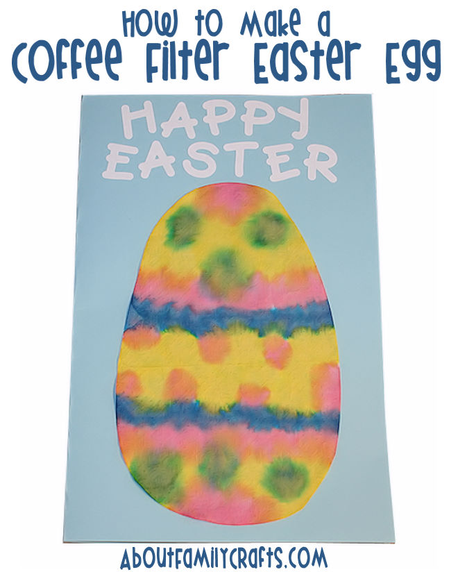 DIY Coffee Filter Easter Egg