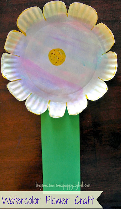 Watercolor Flower Craft