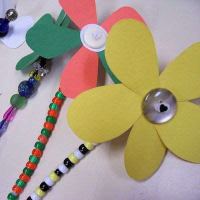 Button Flowers Craft