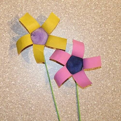 Toilet Paper Roll Flower