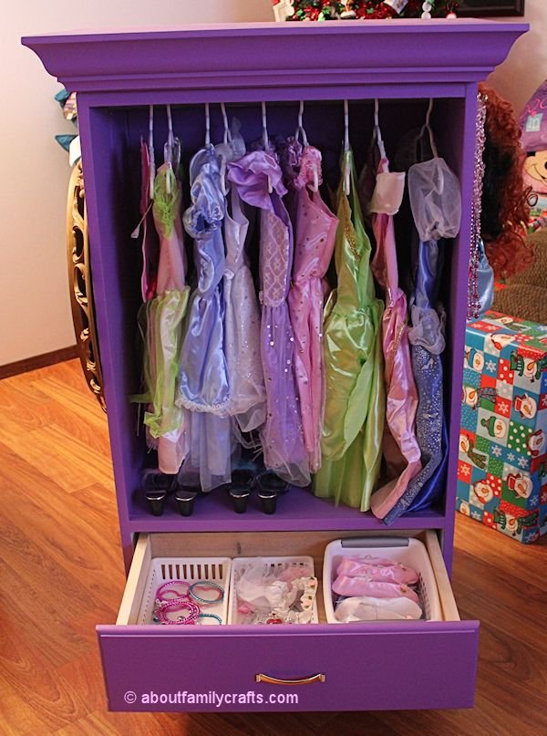 Dress Up Armoire As Seen On, Dresser Turned Into Dress Up Closet