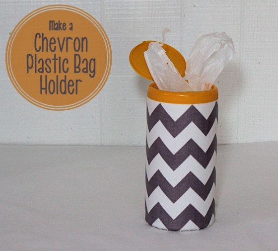 Recycled Chevron Plastic Bag Holder – About Family Crafts