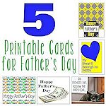 5 Printable Cards for Fathers Day 150