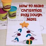 How to Make Christmas Play Dough Mats 150