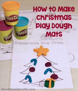 5 Printable Christmas Play Dough Mats – About Family Crafts