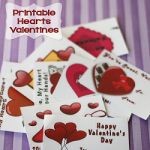 Hearts Printable Valentines 150