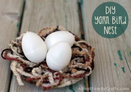 DIY Yarn Bird Nests – About Family Crafts