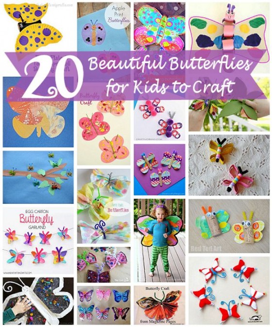 20 Beautiful Butterfly Crafts for Kids – About Family Crafts