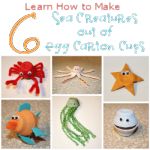 Sea Creatures out of Egg Carton Cups 150