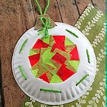 DIY Paper Plate Christmas Ornament