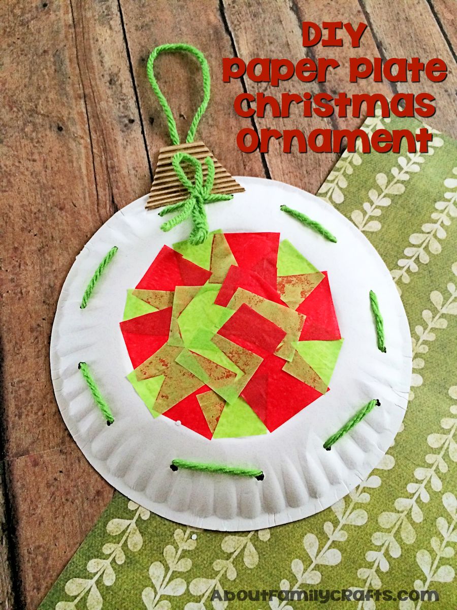 Paper Plate Christmas Ornament Decoration – About Family Crafts